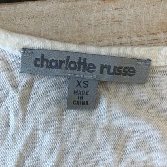 Charlotte Russe White Silver Sequin Tank Size XS - Picture 4 of 4